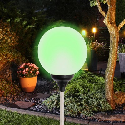 Decor solar glob din sticla LED multicolor - MX 625